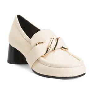 PROENZA SCHOULER Made In Italy Leather Heeled Loafers NWT